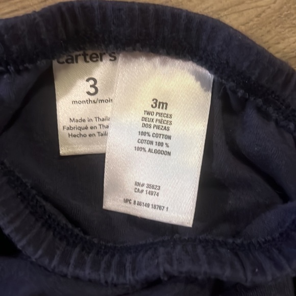 Carters Blue and White Polka Dot Dress with Diaper Cover Size 3 months - Picture 4 of 4